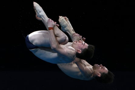 Tom Daley and Matty Lee somersault
