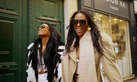 Kacey Margo and Adja Toure from the reality show Real Girlfriends in Paris 