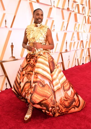 Billy Porter on the red carpet at the 92nd Academy Awards held at the Dolby Theatre in Hollywood.