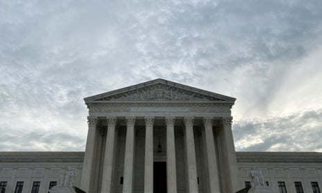 The supreme court in Washington. Police said Bruce had set himself on fire at about 6.30pm on Friday.