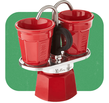 Bialetti Coffee Maker, Aluminium, Red