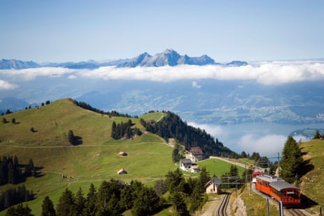 The view over Switzerland’s Rigi Kulm