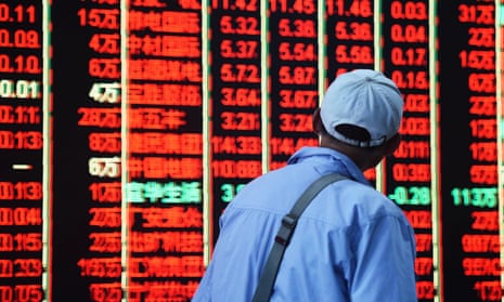 Stock markets fell in Japan, while remaining flat in China.