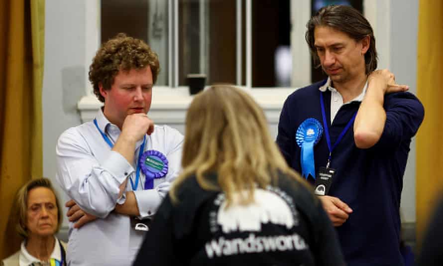 Conservative party supporters face a disappointing night in Wandsworth.