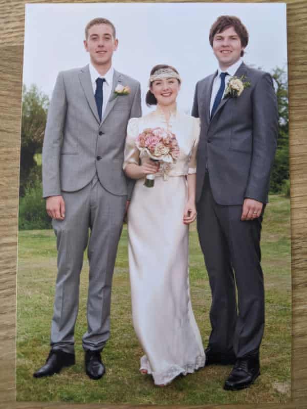 Declan with Jade and Niall at their wedding in 2009.