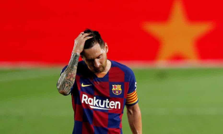 Messi Blasts Weak Barcelona As Title Defence Ends With Home Loss To Osasuna Barcelona The Guardian