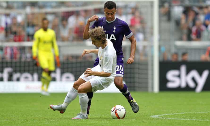 Dele Alli bamboozles Luka Modric at the Allianz Arena, when Spurs played Real Madrid at the pre-season Audi Cup in 2015