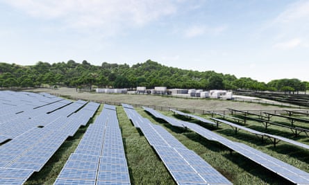 A computer-generated image of the proposed Daintree microgrid