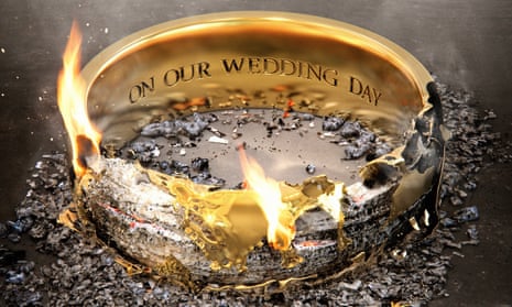 burning wedding ring