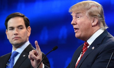 ‘He was always in favor of letting people pour into the country,’ Donald Trump said of Marco Rubio on CNN.