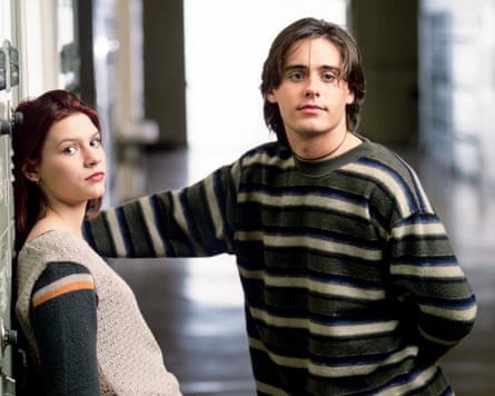 Claire Danes as Angela Chase and Jared Leto as Jordan Catalano in My So-Called Life.