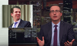 John Oliver: ‘On the long list of things Don Jr. is likely to wander into, legal jeopardy is right up there with the women’s dressing room and a screen door.’