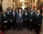 King Charles poses with Pakistan cricket team members at Clarence House this month.