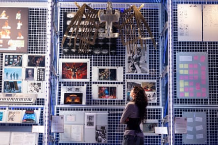 A fraction of the items from the musician’s archive that are available to view at V&A East Storehouse’s David Bowie Centre in London.