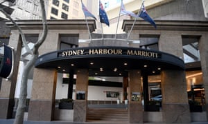 A general view of the Sydney Harbour Marriott Hotel in Sydney, Tuesday, August 18, 2020.