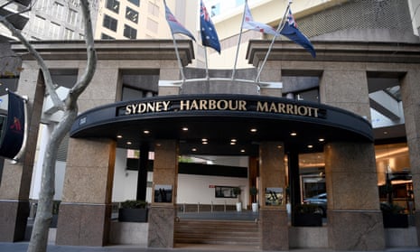 A general view of the Sydney Harbour Marriott Hotel in Sydney, Tuesday, August 18, 2020.