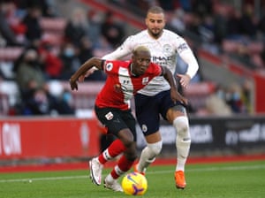 Djenepo in action with Walker.