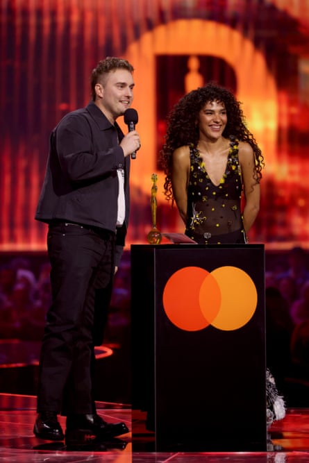 Fender and Dean at the 2026 Brit awards.