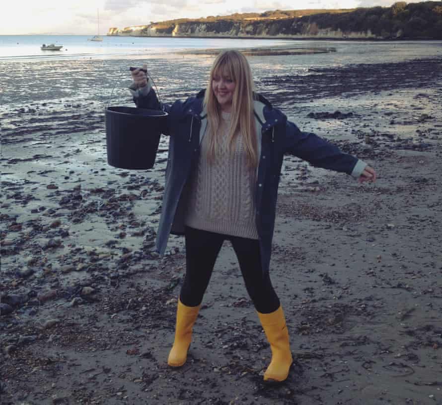 Hollie Newton: 'In the depths of winter, I wear bright yellow Dunlop wellies.'