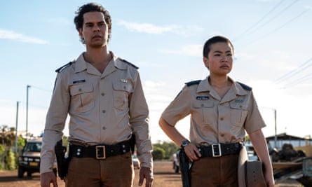 Mark Coles Smith as Jay Swan with Grace Chow as Cindy in Mystery Road: Origin.