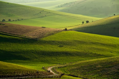 Stretch of the South Downs National Park near Lewes