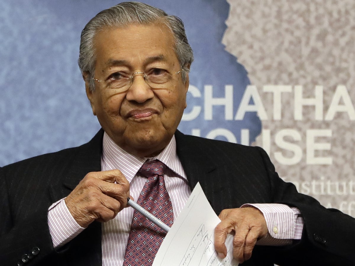 Malaysian Prime Minister Calls Jews Hook Nosed Mahathir Mohamad The Guardian