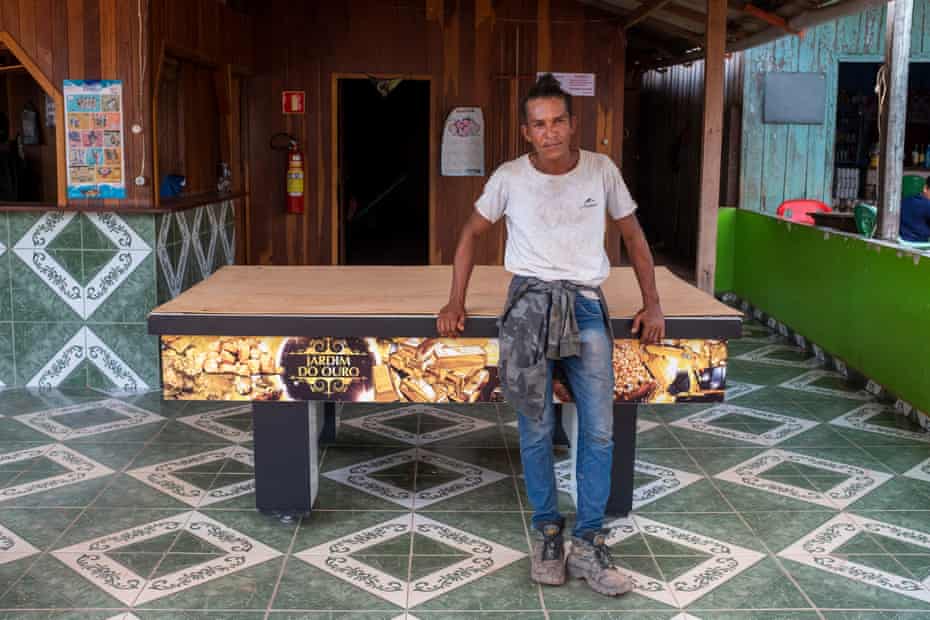 Tulio Pinheiro, a 33-year-old gold miner lost his job near Jardim do Ouro after the army crackdown: 'Bolsonaro doesn't support this ... If it was up to him, none of this would be happening.'