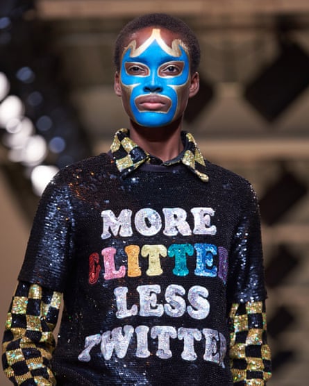 A model during Ashish Gupta’s show at London fashion week in 2017.