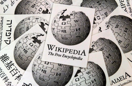 The picture shows the name and logo of the internet encyclopaedia Wikipedia in several languages at the First International Wikimedia Conference in Frankfurt, Germany, 5 August 2005