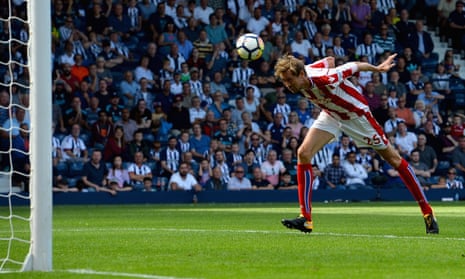 Peter Crouch heads home the equaliser.
