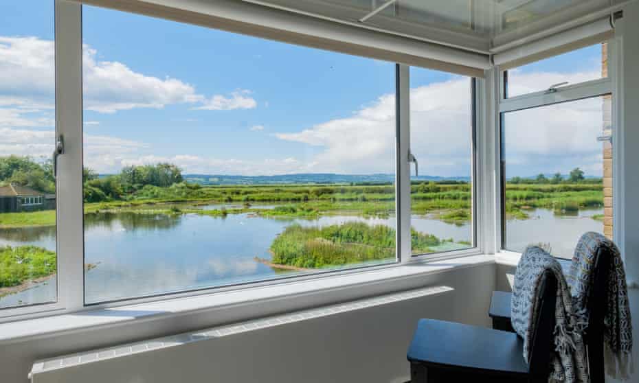 View of WWT Slimbridge from Bewick’s Lodge