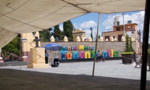 Santa Maria Tonantzintla sign