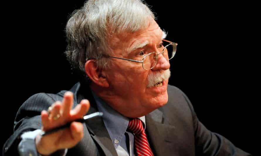 Former US national security adviser John Bolton is the villain of the piece in Lewis’s new book, The Premonition.