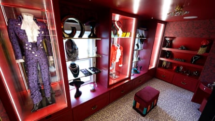 Costumes from Prince’s performances and 80s-themed accessories await guests at the newly renovated Purple Rain House.