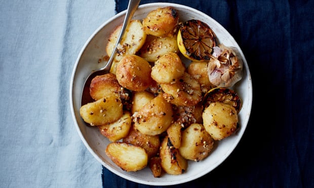 Anna Jones’ lemon zest roast potatoes.