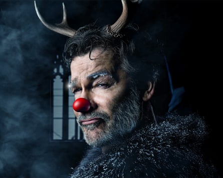 Adam Riches as Sean Bean with reindeer horns