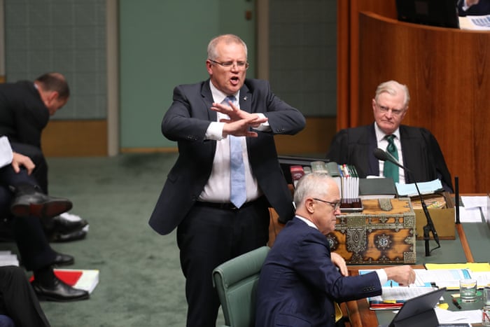 All that deal or no deal practice came in handyThe treasurer Scott Morrison during question time