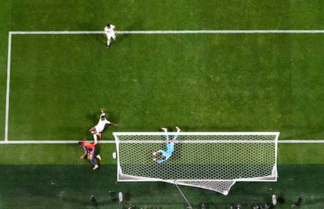 Lamine Yamal #19 of Spain scores his team's first goal