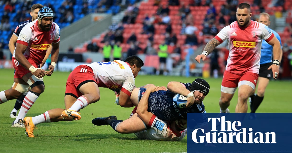 Sale make light of Manu Tuilagi’s late withdrawal in rout of Harlequins