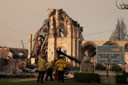 Church destroyed by fire