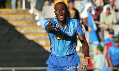 Jofra Archer takes three wickets on long-awaited return to cricket