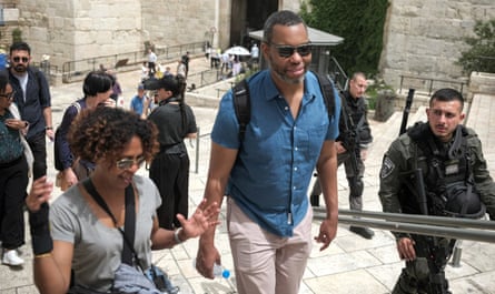 The writer Ta-Nehisi Coates visits the Old City of Jerusalem in 2023.