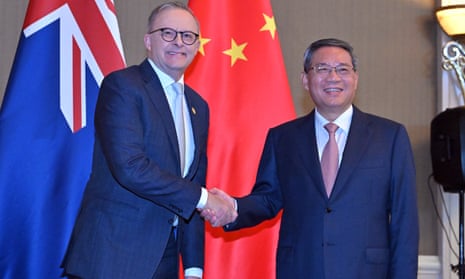 Prime Minister Anthony Albanese meets with China’s Premier Li Qiang
