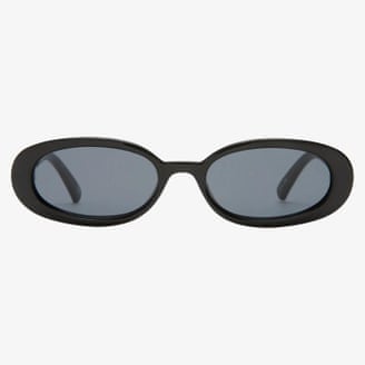 Outta Love black oval sunglasses