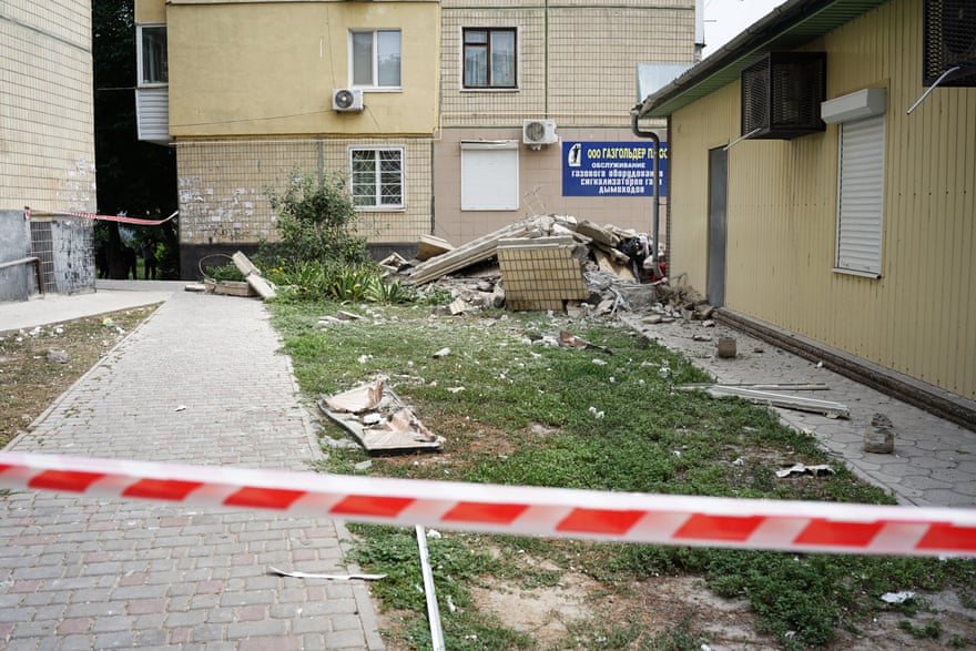 Area sealed off around a residential building