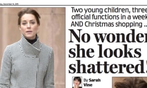 The Daily Mail’s page 3 “story” on the Duchess of Cambridge.