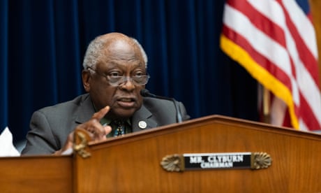 US House Select Subcommittee on the Coronavirus Crisis hearing on “Lessons Learned: The Federal Reserve’s Response To The Coronavirus Pandemic”, Washington, District of Columbia, USA - 22 Jun 2021<br>Mandatory Credit: Photo by REX/Shutterstock (12164642o) United States House Majority Whip James Clyburn (Democrat of South Carolina), Chairman, US House Select Subcommittee on the Coronavirus Crisis, speaks during a House Coronavirus Subcommittee hearing on the Federal Reserves response the the Coronavirus Pandemic. On Capitol Hill, in Washington,, US House Select Subcommittee on the Coronavirus Crisis hearing on “Lessons Learned: The Federal Reserve’s Response To The Coronavirus Pandemic”, Washington, District of Columbia, USA - 22 Jun 2021