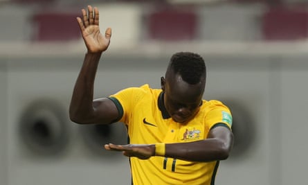 Awer Mabil will be crucial to Australia’s chances of reaching the 2022 World Cup in Qatar.