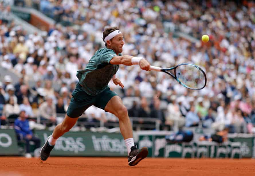 Rafael Nadal v Casper Ruud: French Open 2022 men’s singles final – live! | French Open 2022 3 Casper Ruud breaks back immediately.