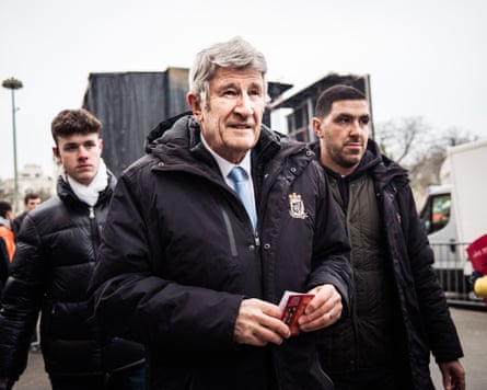 Philippe de Villiers at an anti-abortion rally in Paris in January 2025